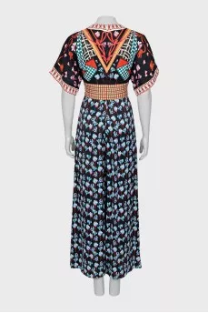 Fitted jumpsuit in floral print