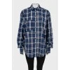 Oversized plaid shirt