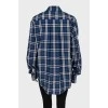 Oversized plaid shirt