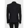 Black jacket with gold buttons