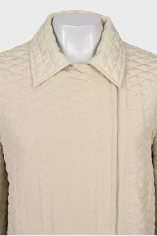 Quilted jacket in beige