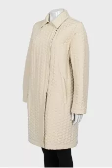 Quilted jacket in beige