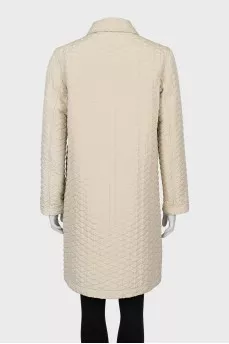 Quilted jacket in beige