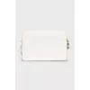 Leather crossbody bag with gold decor