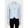Light blue straight cut jacket