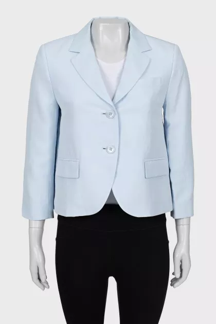 Light blue straight cut jacket