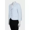 Light blue straight cut jacket