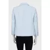 Light blue straight cut jacket