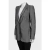 Gray jacket with patch pockets