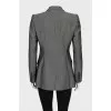 Gray jacket with patch pockets
