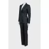 Blue pinstripe suit
