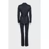 Blue pinstripe suit