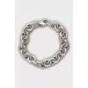 Silver bracelet with round links