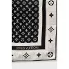Silk scarf with signature monogram