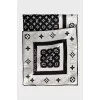 Silk scarf with signature monogram