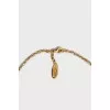 Gold pendant with massive crystal
