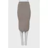 Cashmere fitted skirt