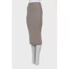 Cashmere fitted skirt