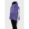 Loose-fitting vest with hood