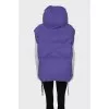 Loose-fitting vest with hood
