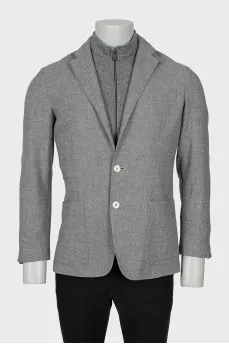 Men's wool and cashmere jacket