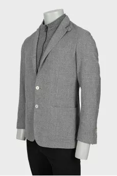 Men's wool and cashmere jacket