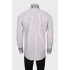 Men's shirt with print on the collar