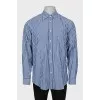 Men's two-tone striped shirt