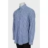 Men's two-tone striped shirt