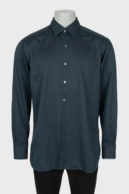Men's gray loose fit shirt