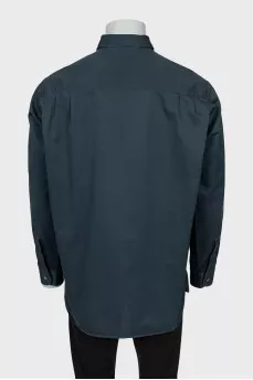 Men's gray loose fit shirt