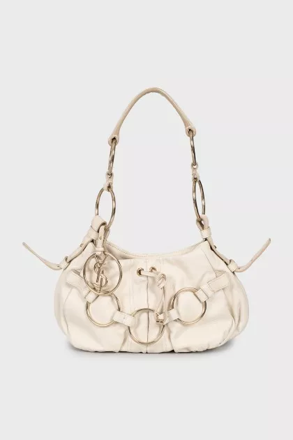 Vintage leather shoulder bag