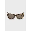 Cat eye sunglasses with print