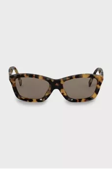 Cat eye sunglasses with print