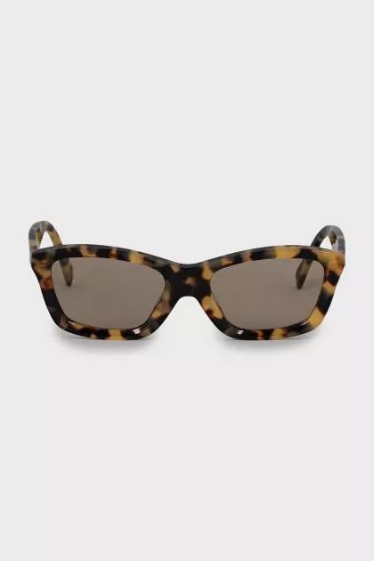 Cat eye sunglasses with print