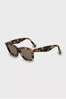 Cat eye sunglasses with print