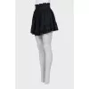 Fitted skirt with lace inserts