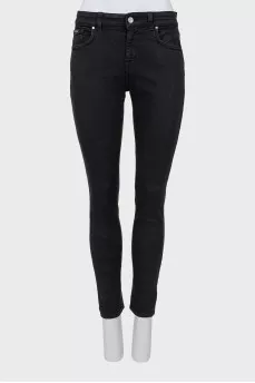 Джинсы skinny fit черного цвета