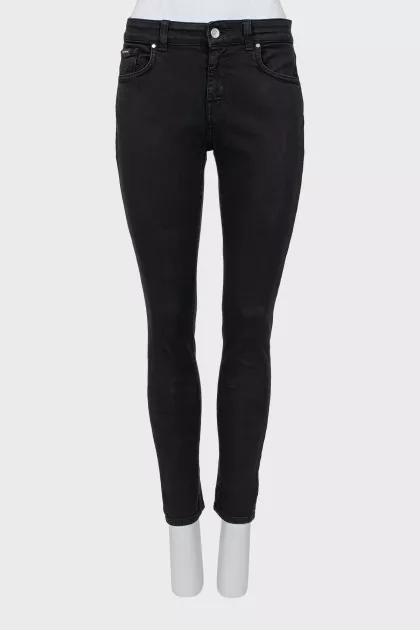 Джинсы skinny fit черного цвета