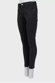 Джинсы skinny fit черного цвета