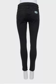 Джинсы skinny fit черного цвета