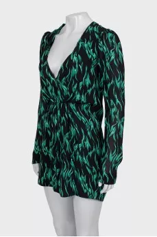 Fitted V-Neck Dress