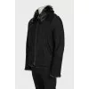 Men's sheepskin coat with sheepskin