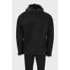 Men's sheepskin coat with sheepskin