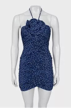 Bodycon dress with draping