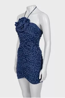 Bodycon dress with draping