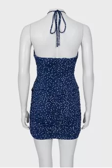 Bodycon dress with draping