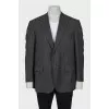 Men's straight cut buttoned jacket