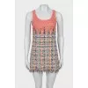 Raw hem mini dress
