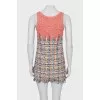 Raw hem mini dress